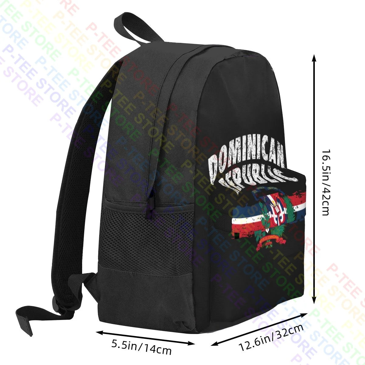 Dominican Republic Pride Flag Patriotic Large Capacity Backpack
