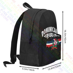 Dominican Republic Pride Flag Patriotic Large Capacity Backpack