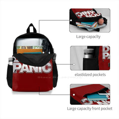 Dont Panic T-Shirt 3D Print Backpack Casual Bag Hitchhikers Guide