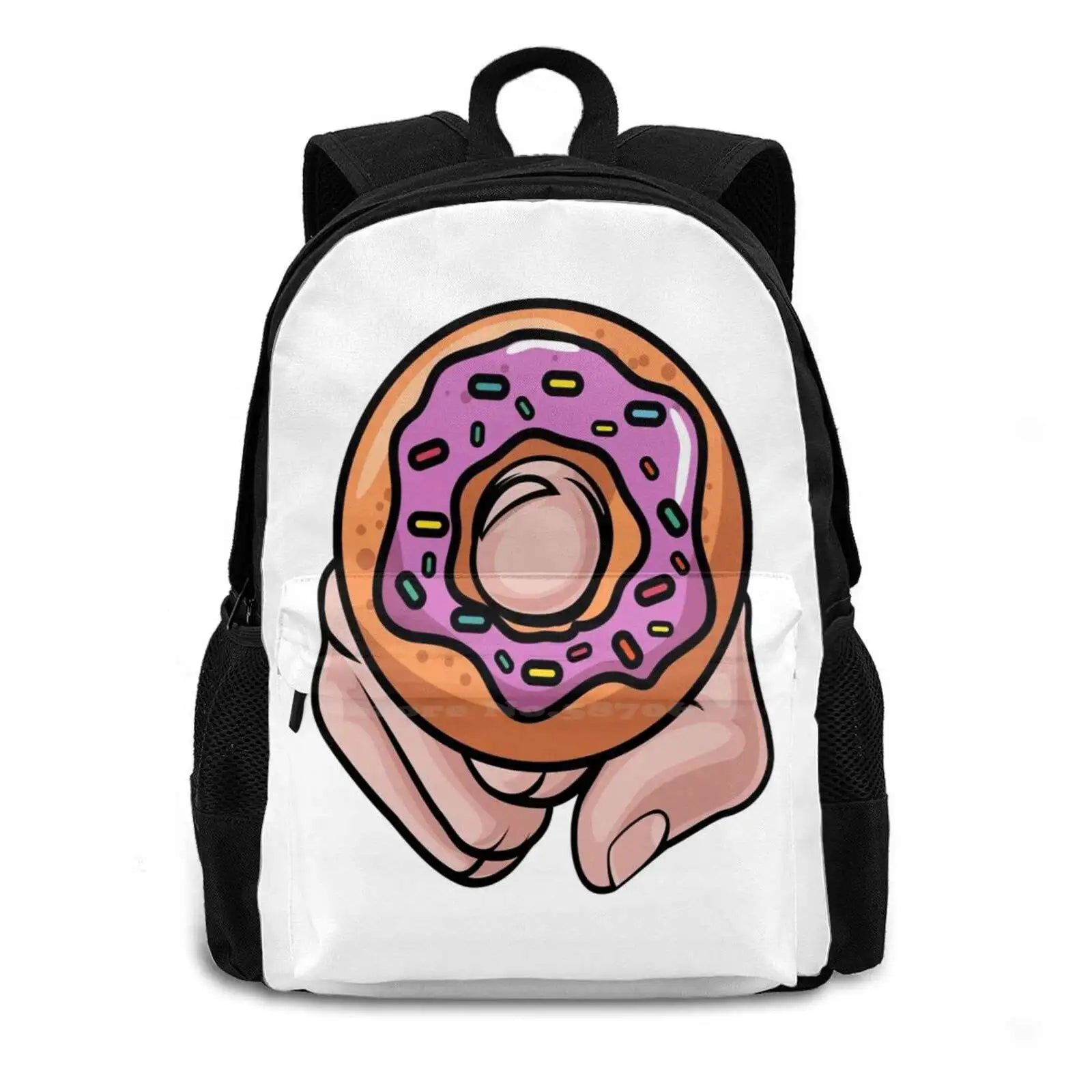 Donut Love Large Capacity Backpack Laptop Travel Bags