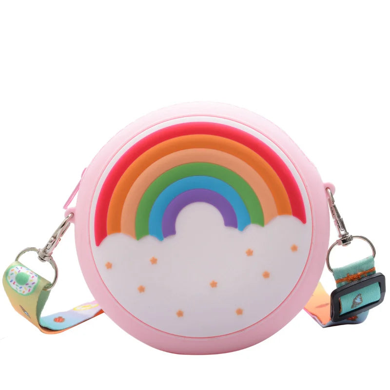 Donut Round Crossbody Bag Kid Toddler Girl Children Shoulder Handbag