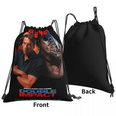 Double Impact Van Damme 1990S 90S Movie Drawstring Bags Gym Bag