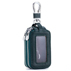 Double Layer Car Key Storage Purse Leather Cow Leather Key Wallet