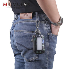 Leather Key Bag Women Large Capacity Car Key Case Organizer