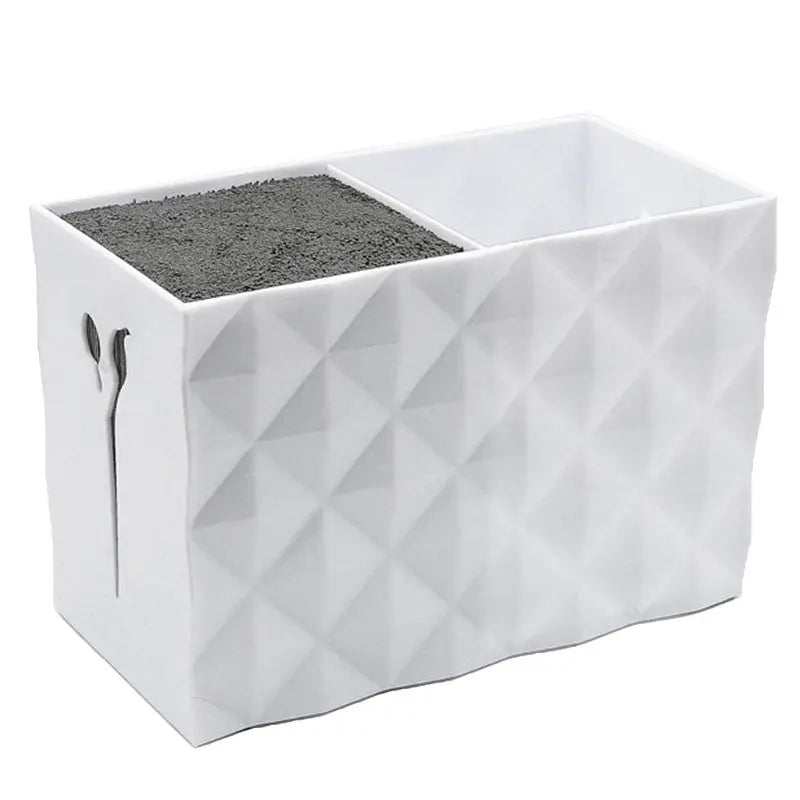 Double Row Scissors Storage Box Plastic Clipper Case for Salon Barber Home