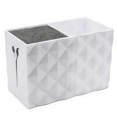 Double Row Scissors Storage Box Plastic Clipper Case for Salon Barber Home