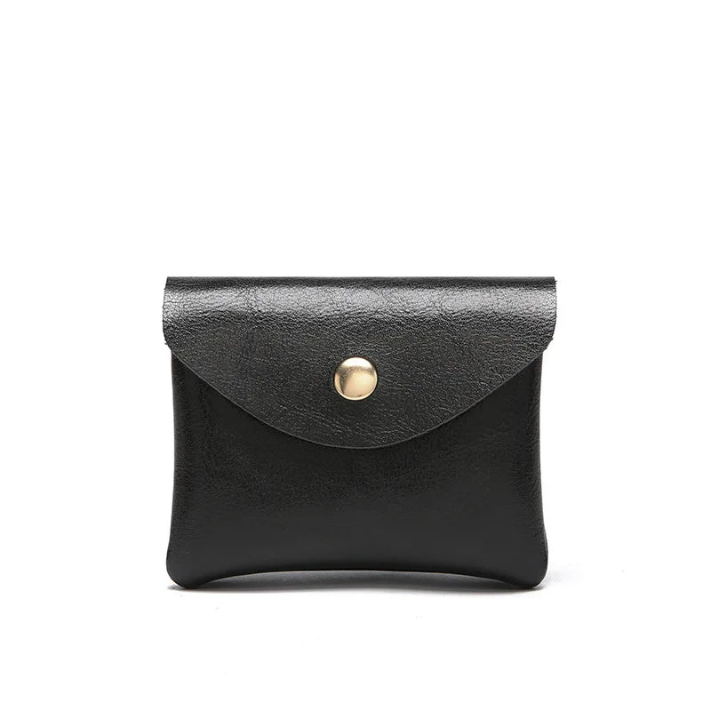 Retro Oil Wax Pocket Mini European American Style Zipper Bag