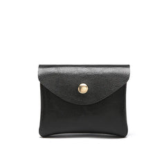 Retro Oil Wax Pocket Mini European American Style Zipper Bag