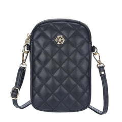 Double Zipper Women's Wallet Shoulder Mini Leather Bags Straps