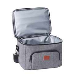 Double Deck Portable Leakproof Insulated Lunch Cooler Bag Picnic Food Storage