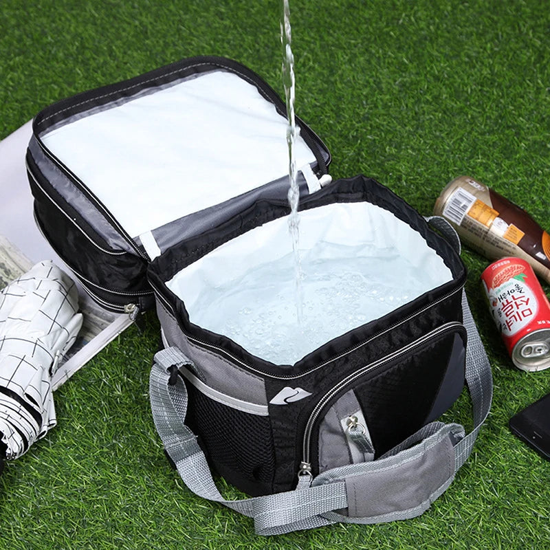 Double-layer Ice Pack Waterproof Insulation Bag Portable Lunch Bag