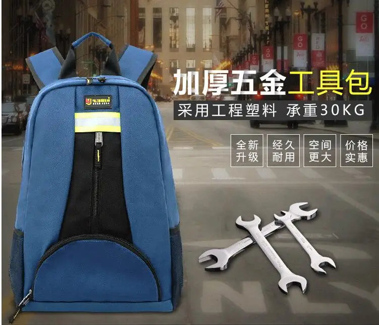 Canvas Tool Bag Backpack Elevator Repair Electrician Bag