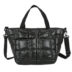 Soft Fluffy Down Handbag Women Waterproof Crossbody Bag Winter Totes