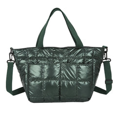 Soft Fluffy Down Handbag Women Waterproof Crossbody Bag Winter Totes