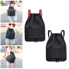 Drawstring Backpack Bags Waterproof Polyester Bag for Gym Travel