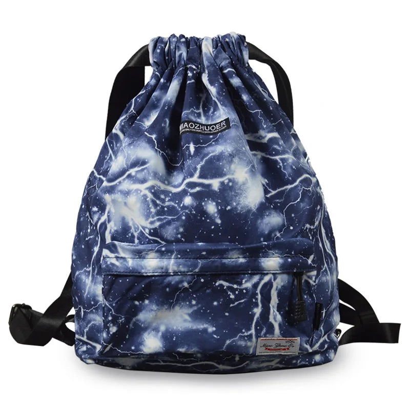 3D Printing Drawstring Backpack Lightweight Waterproof for Travel Sports