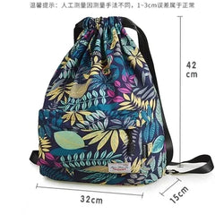 3D Printing Drawstring Backpack Lightweight Waterproof for Travel Sports
