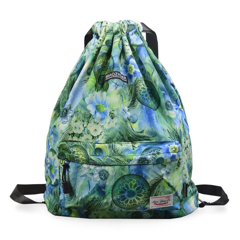 3D Printing Drawstring Backpack Lightweight Waterproof for Travel Sports