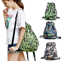 3D Printing Drawstring Backpack Lightweight Waterproof for Travel Sports