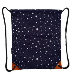 Canvas Drawstring Bag Women's Backpack Lady Stars Girl Pack Sack