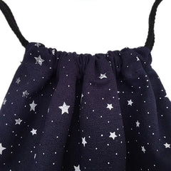Canvas Drawstring Bag Women's Backpack Lady Stars Girl Pack Sack