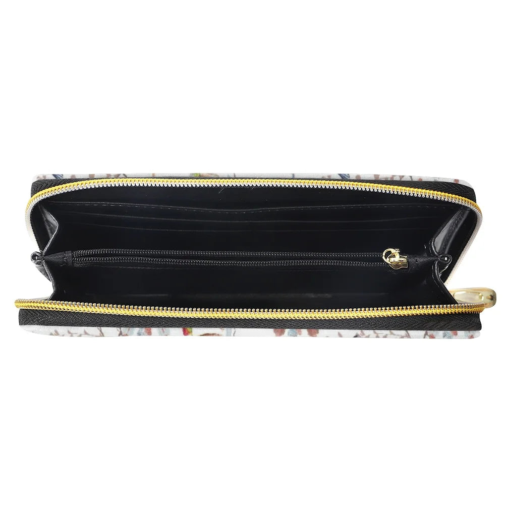 Dream Catcher Bird Print Long Wallet Girls Zipper Clutch Cartras