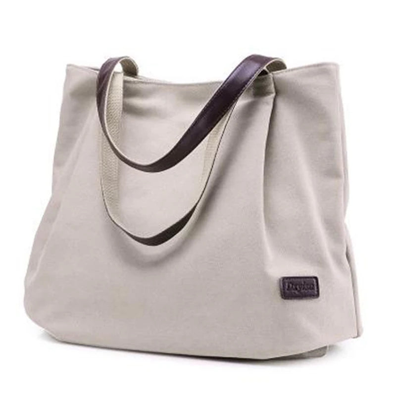 Canvas Women Handbags Female Large Capacity Shoulder Bags