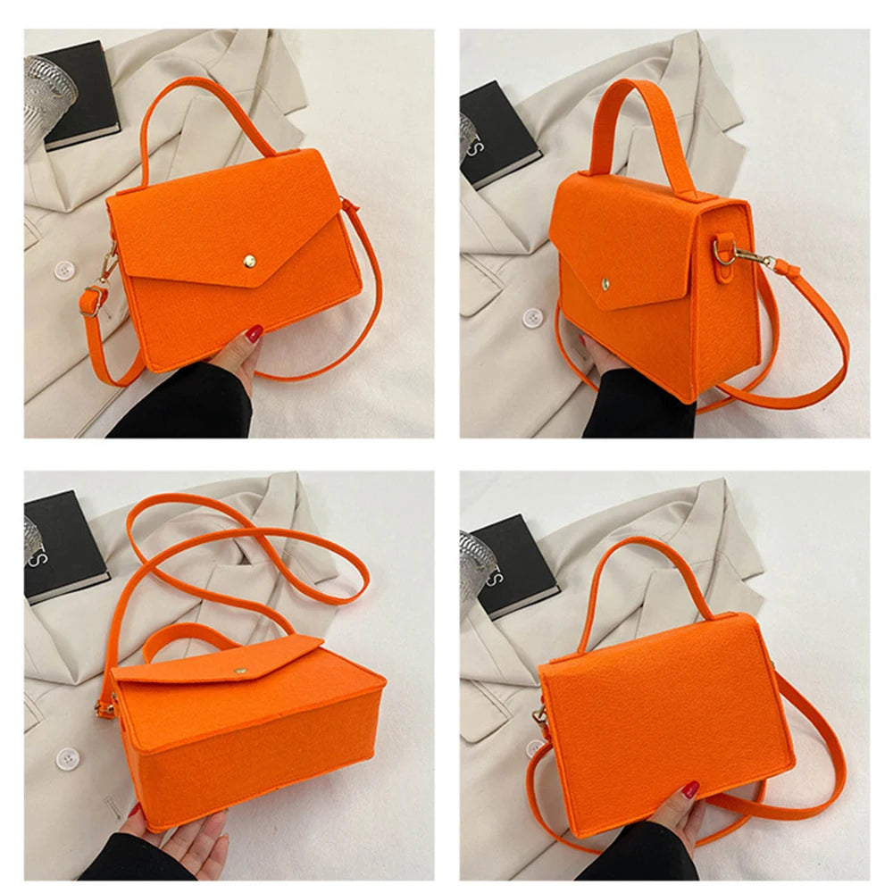 Solid Messenger Bags Horizontal Square Bags Non-woven Fabric Bags