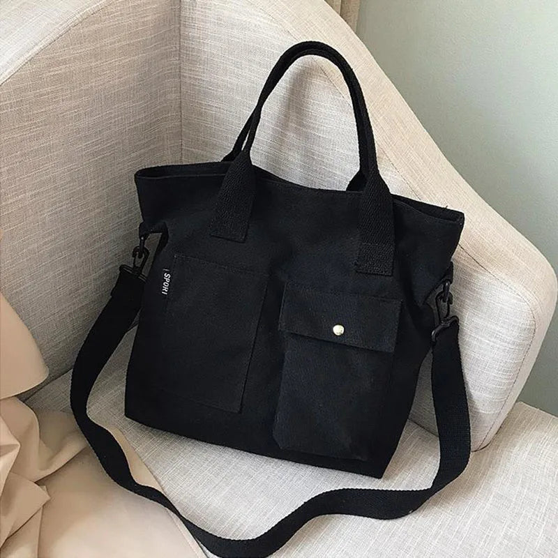 Canvas Women Handbags Shoulder Bags Tote Crossbody Bags Large Capacity