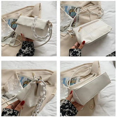 Cloud Handbags Totes Women Chain Underarm Shoulder Bags Pleated