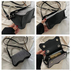 Beaded Shoulder Bags Wavy Messenger High Casual Bags