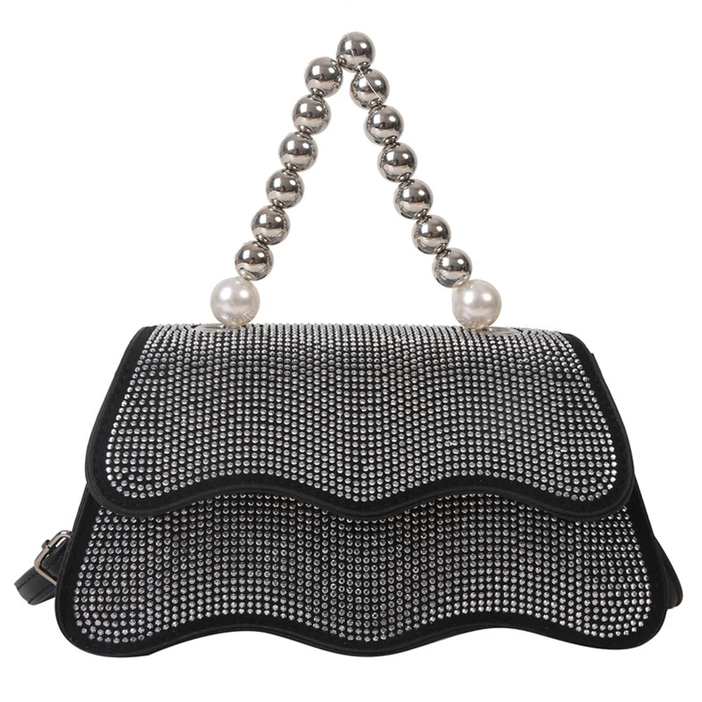 Beaded Shoulder Bags Wavy Messenger High Casual Bags