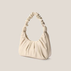 Female Underarm Bag Cloud Fold Handbags Messenger Summer Pu Leather Solid Bag
