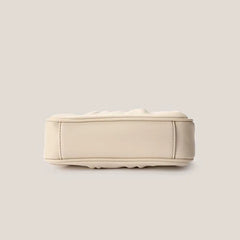 Female Underarm Bag Cloud Fold Handbags Messenger Summer Pu Leather Solid Bag