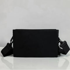 Solid Chest Shoulder Bags PU Leather Chain Waist Bags Horizontal Square Bags