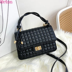 Lattice Shoulder Bags Crossbody Bags Vintage Style