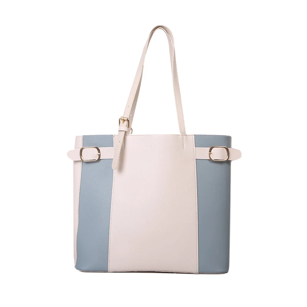 Large Capacity Tote Handbags Contrasting Colors Armpit Shoulder Bags