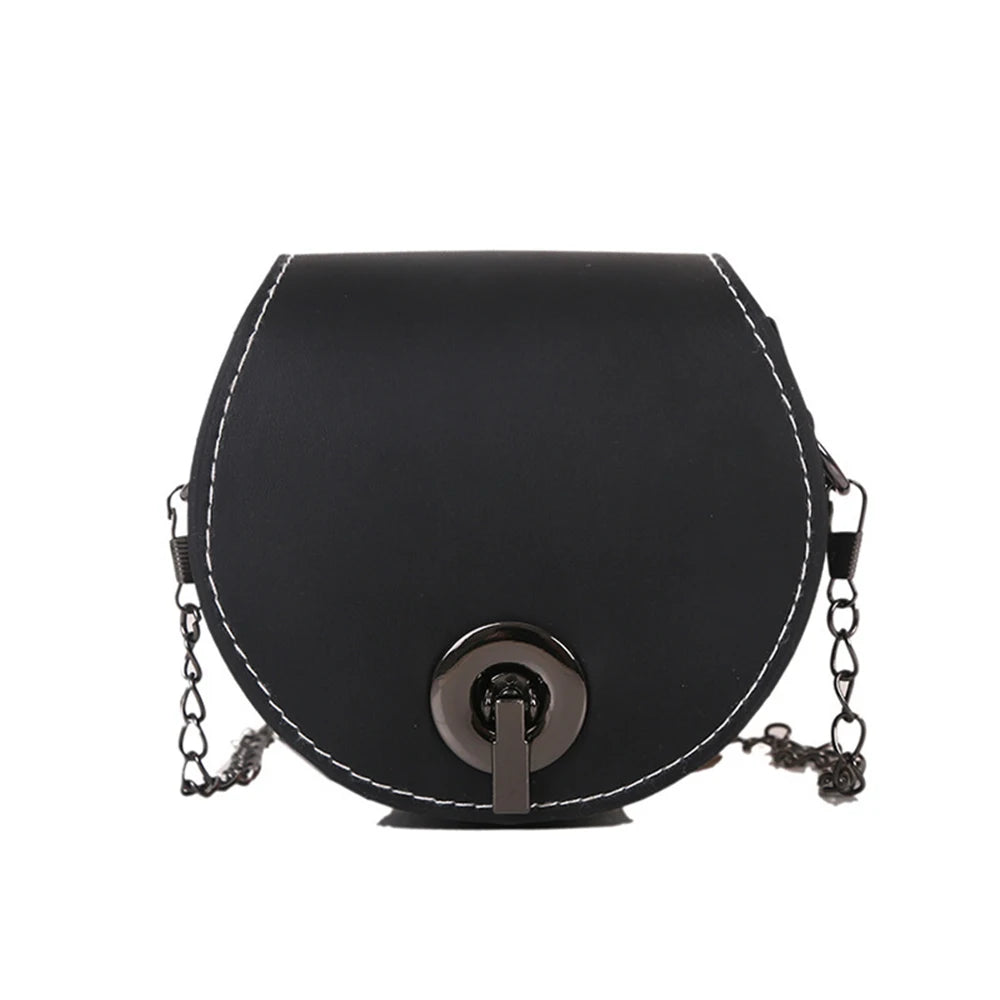 Retro Mini Shoulder Bags For Women Pu Leather Messenger Bag Chain Lipstick Bag