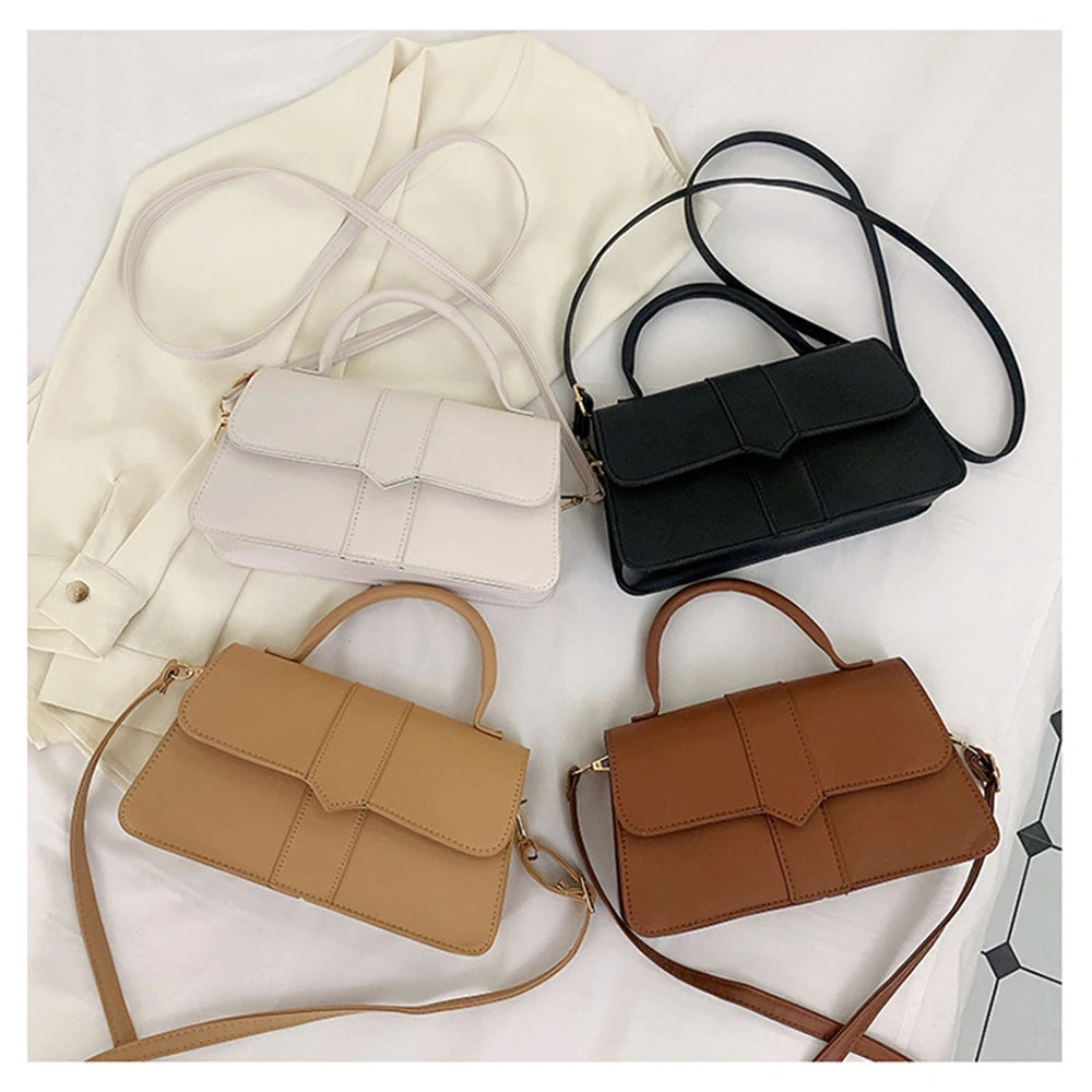 Retro Square Shoulder Bag Messenger Famous Solid Bag