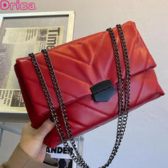 Women's Rhombus Embroidery Crossbody Bag Mini Handbag