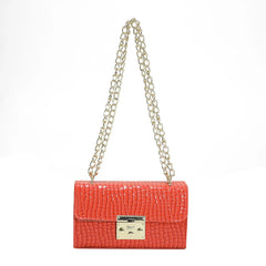 Crocodile Pattern Shoulder Bag Sweet Chain Crossbody Armpit Bag