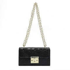 Crocodile Pattern Shoulder Bag Sweet Chain Crossbody Armpit Bag