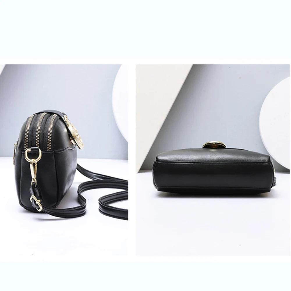 Women Armpit Shoulder Bags Solid Crossbody Bags Pu Leather