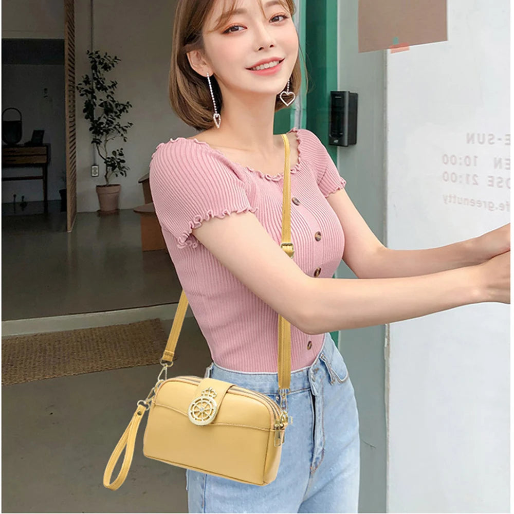 Women Armpit Shoulder Bags Solid Crossbody Bags Pu Leather