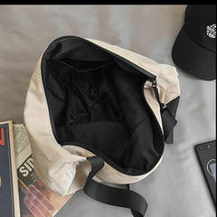 Women Canvas Messenger Bag Large Capacity Dumpling Bag
