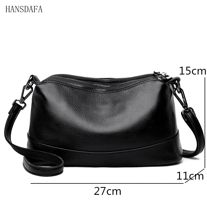 Women Leather Handbags Shoulder Bags Cowhide Messenger Bag