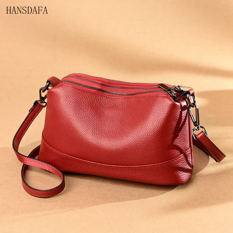 Women Leather Handbags Shoulder Bags Cowhide Messenger Bag