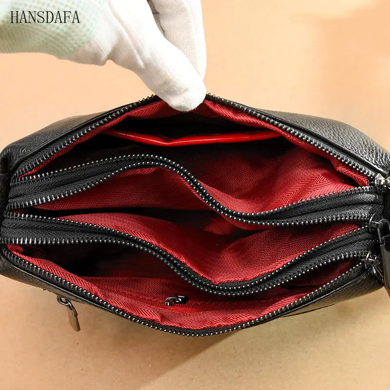 Women Leather Handbags Shoulder Bags Cowhide Messenger Bag