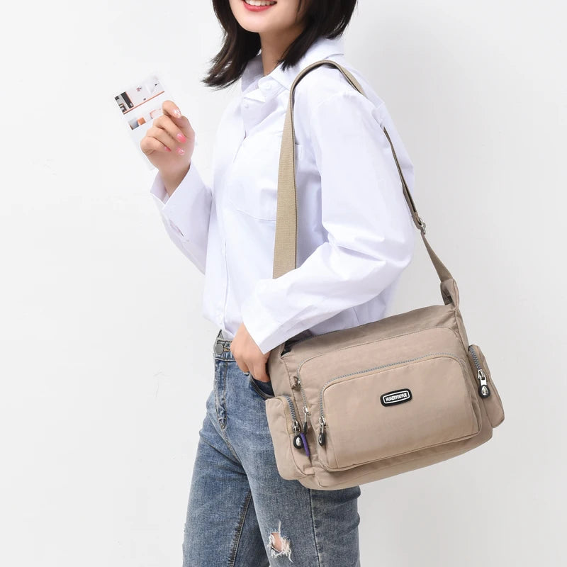 Women's Nylon Shoulder Bag Crossbody Purse