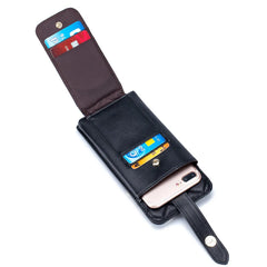 Vertical Crossbody Bag Cellphone Purse Leather Wallet